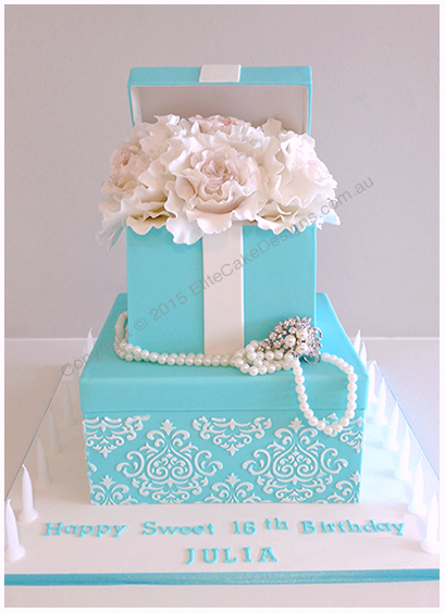 Tiffany & Co Gift Box birthday cake